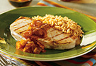 Grilled Fish Steaks with Chunky Tomato Sauce