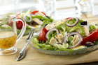 Garden Salad with Chicken, Egg and Olives