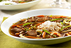 Spicy Asian Beef & Snow Pea Soup