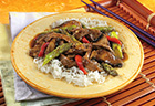 Beef, Asparagus & Portobello Stir-Fry