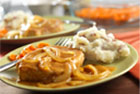 Pork Chops and Mustard Onion Gravy