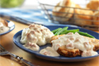 Chicken-Fried Steak with Sausage Gravy