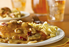 Chicken with Bacon in White Wine Sauce