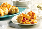 Roasted Red Pepper & Basil Puffs
