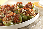 Sausage-Stuffed Green Peppers