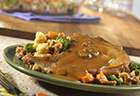 Baked Pork Chops with Garden Stuffing