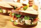 Shrimp Salad Sandwiches with Avocado, Bacon & Watercress