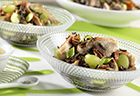 Chicken Salad with Rice, Pecans, Grapes, and Orange Dressing