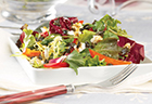 Mixed Field Greens with Goat Cheese and Niçoise Olive Vinaigrette