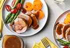 Roast Pork with Citrus Molasses Au Jus