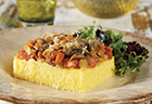 Polenta with Mushroom Vegetable Topping
