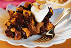 Slow-Cooked Chocolate Almond Bread Pudding with Dried Cherries