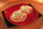 Tomato & Pepper-Topped Mini Pizzas