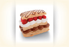 Chocolate Mousse Napoleons with Raspberries & Cream