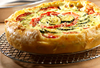 Zucchini, Tomato & Mozzarella Tart