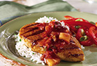 Grilled Chicken with Pineapple Salsa