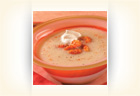 Soup of White Asparagus with Crawfish and Truffle Cream