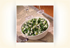 Broccoli Florets in Lemon Basil Cream Sauce