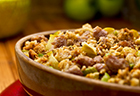 Savory Herb and Sausage Stuffing with Tangy Granny Smith Apples