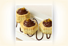 Caramel Whipped Chocolate Pudding Cups