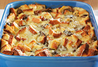 Savory Mushroom Bread Pudding