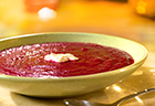 Oven-Roasted Beet Soup with Orange Cream