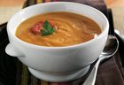 Slow Cooker Yellow Split Pea Soup with Andouille Sausage