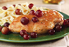 Pan-Seared Chicken with Red Grapes