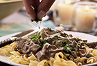 Slow Cooker Creamy Beef Stroganoff