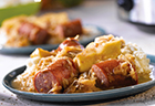 Slow Cooker Kielbasa with Apples, Onions and Sauerkraut
