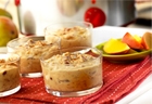 Slow Cooker Creamy Peach Mango Rice Pudding