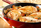 Chicken with Herbed Pomegranate-Blueberry Sauce