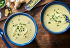 Roasted Cauliflower Soup with Curry and Ginger