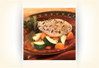Herb Poached Chicken with Zucchini & Carrots