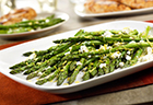 Roasted Asparagus with Lemon & Goat Cheese