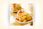 Apple Turnovers with Gingered Cranberry Caramel Sauce