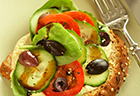 Open-Faced Mediterranean Sandwiches