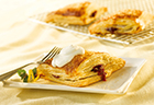 Sparkling Raspberry Turnovers with Lemon Crème Fraîche