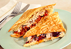 Puff Pastry Chicken & Caponata Sandwiches