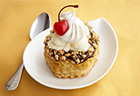 Chocolate-Dipped Shell Sundaes