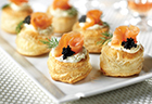 Smoked Salmon Blini Puffs