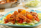 Pineapple-Picante Stir-Fried Pork & Cabbage