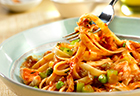 Spicy Tuna & Tomato Sauce with Fettuccine