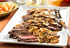 Flank Steak with Mushroom Sauce