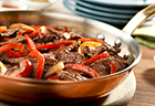 Steak with Bell Peppers