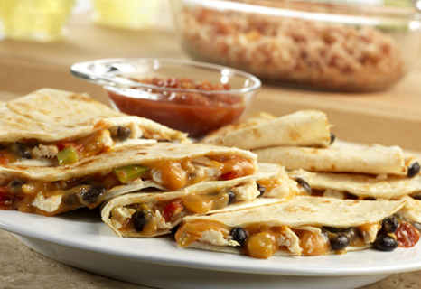 Image of Chicken & Black Bean Quesadillas, Campbells Kitchen