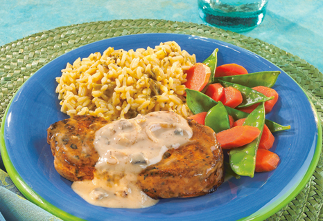Image of Herbed Pork Chops In Mushroom Sauce, Campbells Kitchen