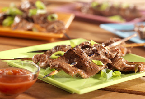 Image of Spicy Beef Skewers, Campbells Kitchen