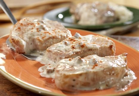 Image of Creamy Ranch Pork Chops & Rice, Campbells Kitchen