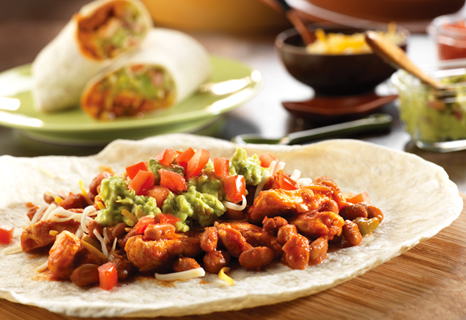 Image of South Of The Border Chicken & Bean Burritos, Campbells Kitchen